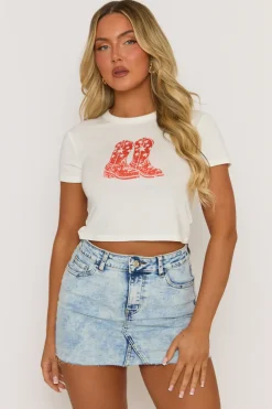 Rebellious Fashion Acid Wash Blue Denim Mini Skirt - Melania