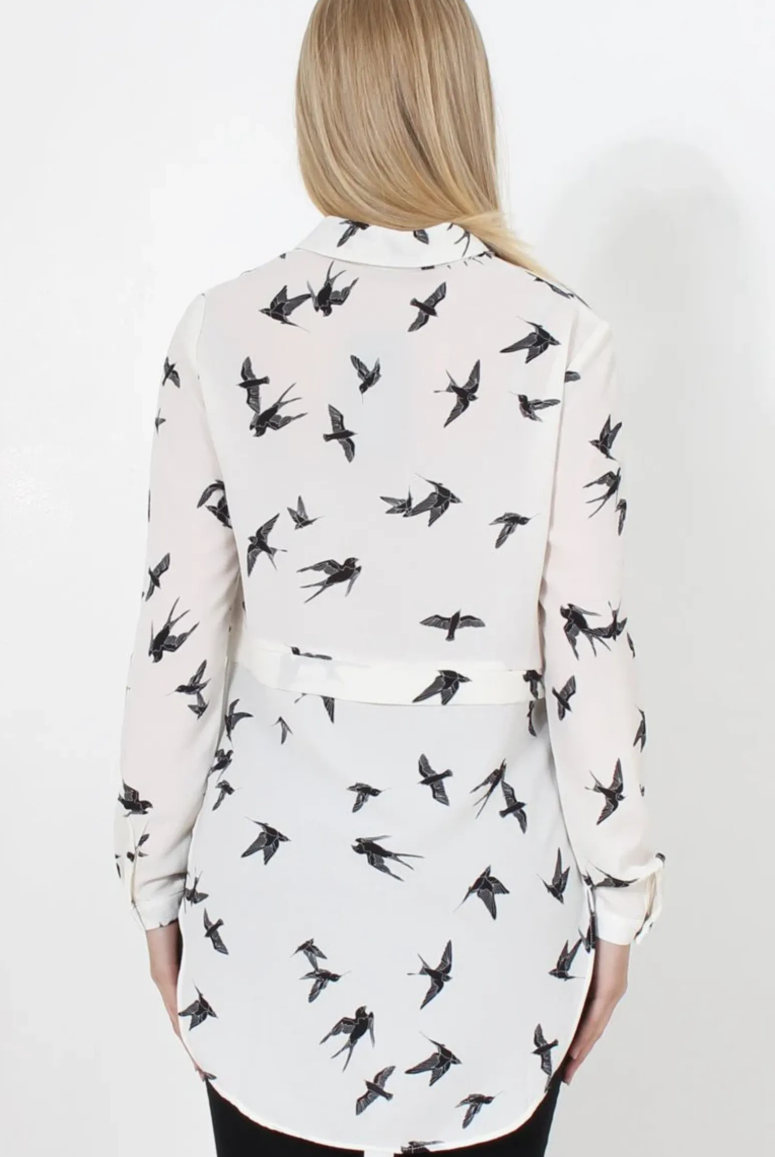 Rebellious Fashion Alena White Print Shirt