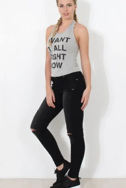 Rebellious Fashion Alex Grey Slogan Crop