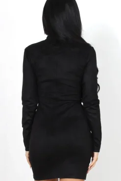 Rebellious Fashion Ami Black Eyelet Detail Dress