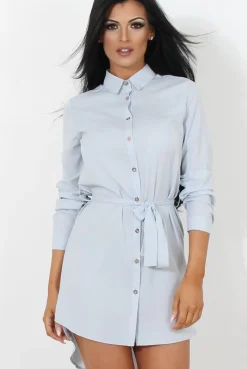 Rebellious Fashion Archer Blue Shirt Dress
