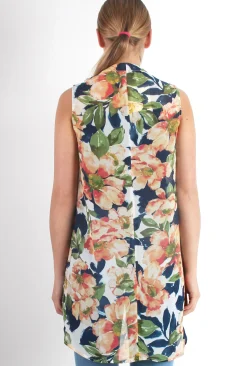 Rebellious Fashion Ashleigh Floral Sleeveless Jacket