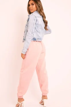 Rebellious Fashion Baby Pink Oversized Joggers - Erica