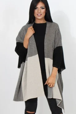 Rebellious Fashion Ballo Monochrome Long Jacket