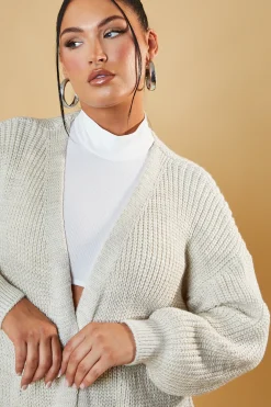 Rebellious Fashion Beige Edge To Edge Longline Cardigan - Doris