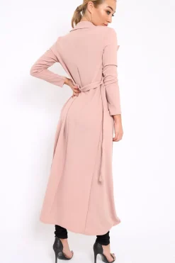 Rebellious Fashion Beige Long Duster Jacket - Gigi