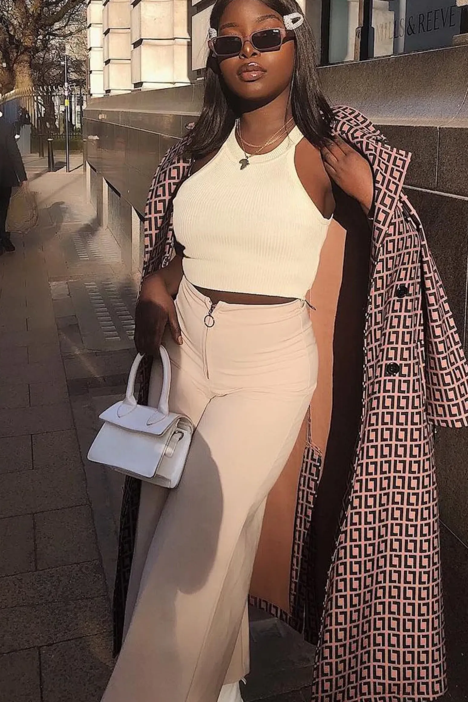 Rebellious Fashion Beige Thick Rib Halter Neck Crop Top - Aariella