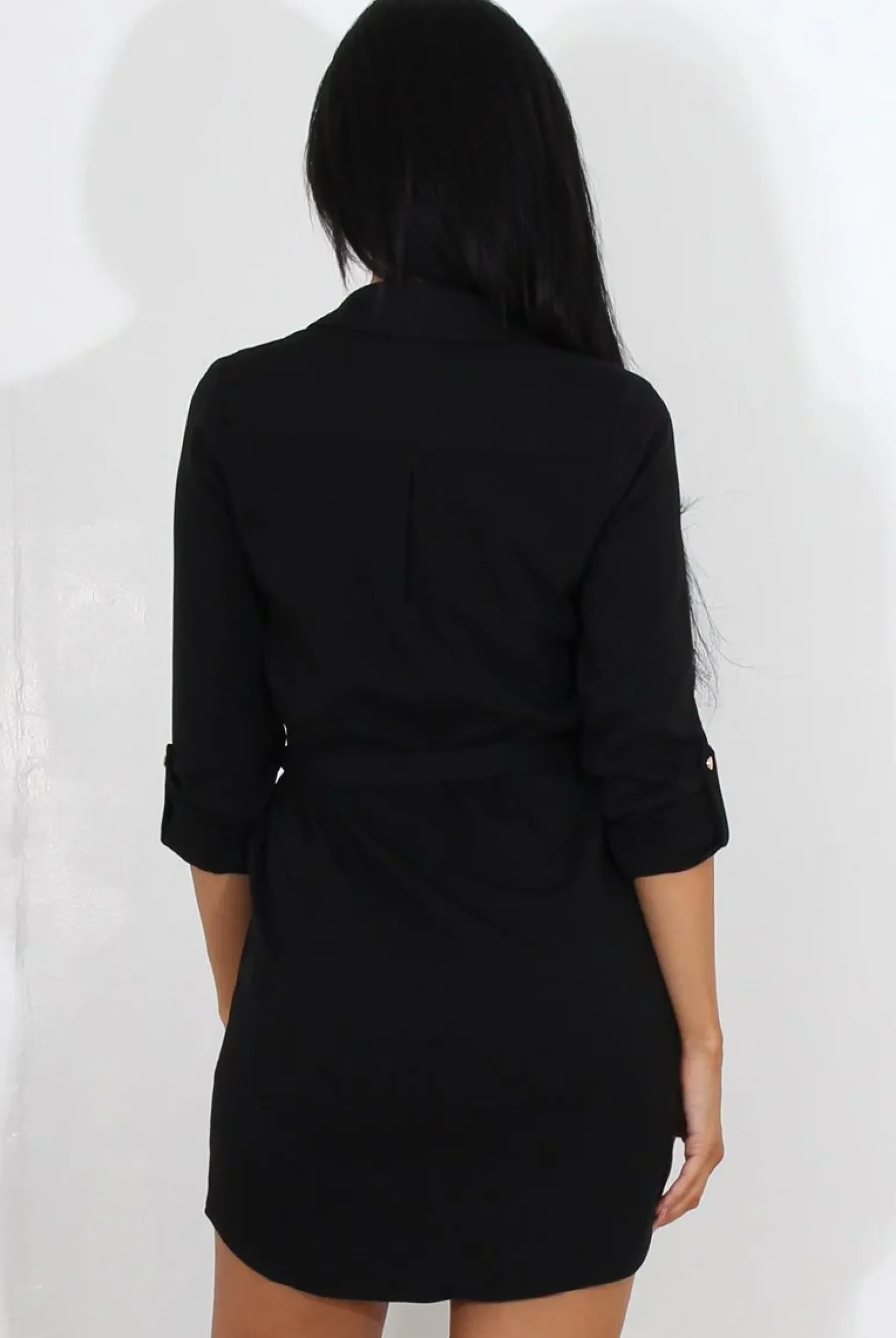Rebellious Fashion Bethan Black Shirt Dress
