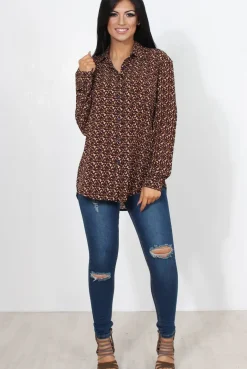 Rebellious Fashion Bethzy Multi Print Shirt