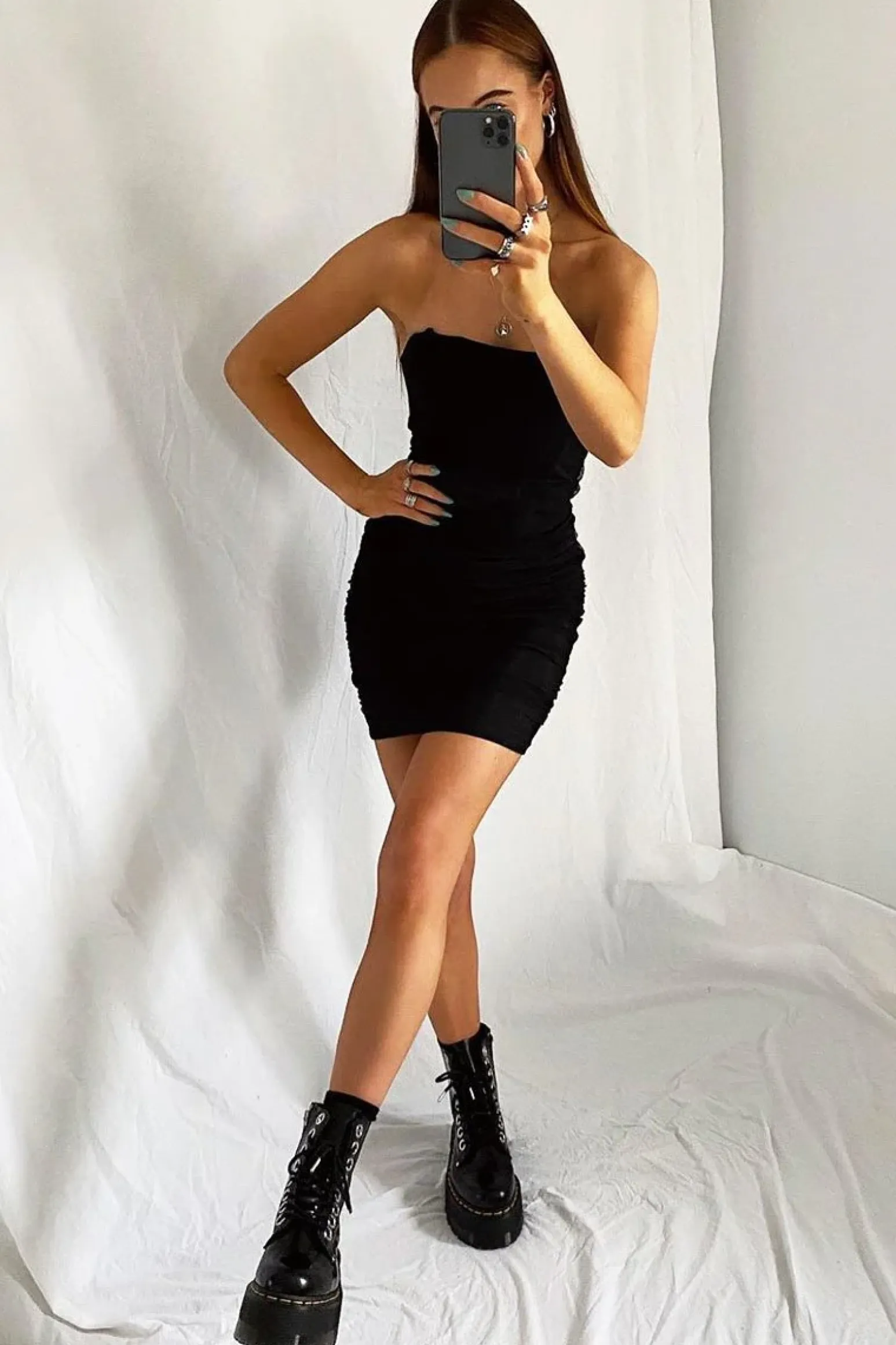 Rebellious Fashion Black Corset Mesh Overlay Mini Dress - Nakai
