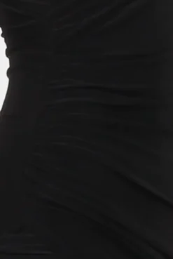 Rebellious Fashion Black Wrap Around Dress - Kesha