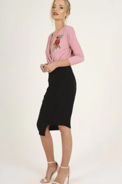 Rebellious Fashion Black Assymetric Skirt - Branna