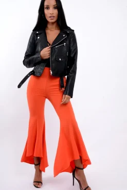 Rebellious Fashion Black Biker Jacket - Hanna