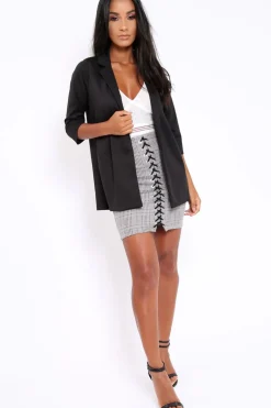 Rebellious Fashion Black Blazer - Karrie