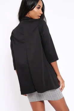 Rebellious Fashion Black Blazer - Karrie