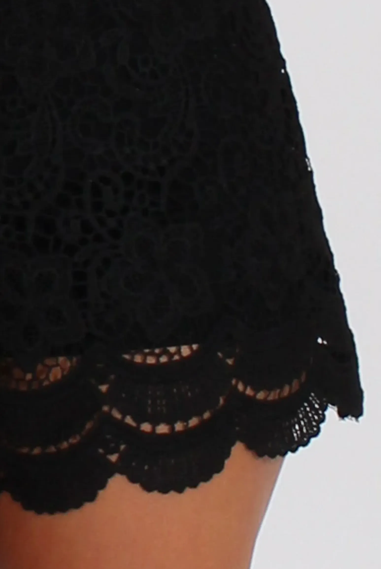 Rebellious Fashion Black Crochet High Waisted Shorts - Acacia
