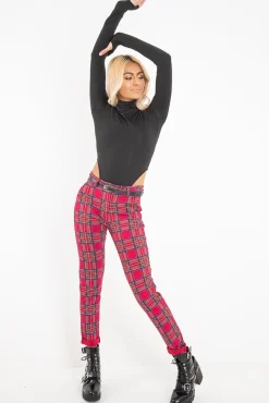 Rebellious Fashion Black High Neck Long Sleeve High Leg Bodysuit - Shyona