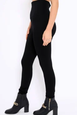 Rebellious Fashion Black High Waisted Shape Leggings - Binky