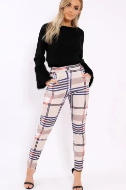 Rebellious Fashion Black Jumper with Fluffy Cuffs - Maizey