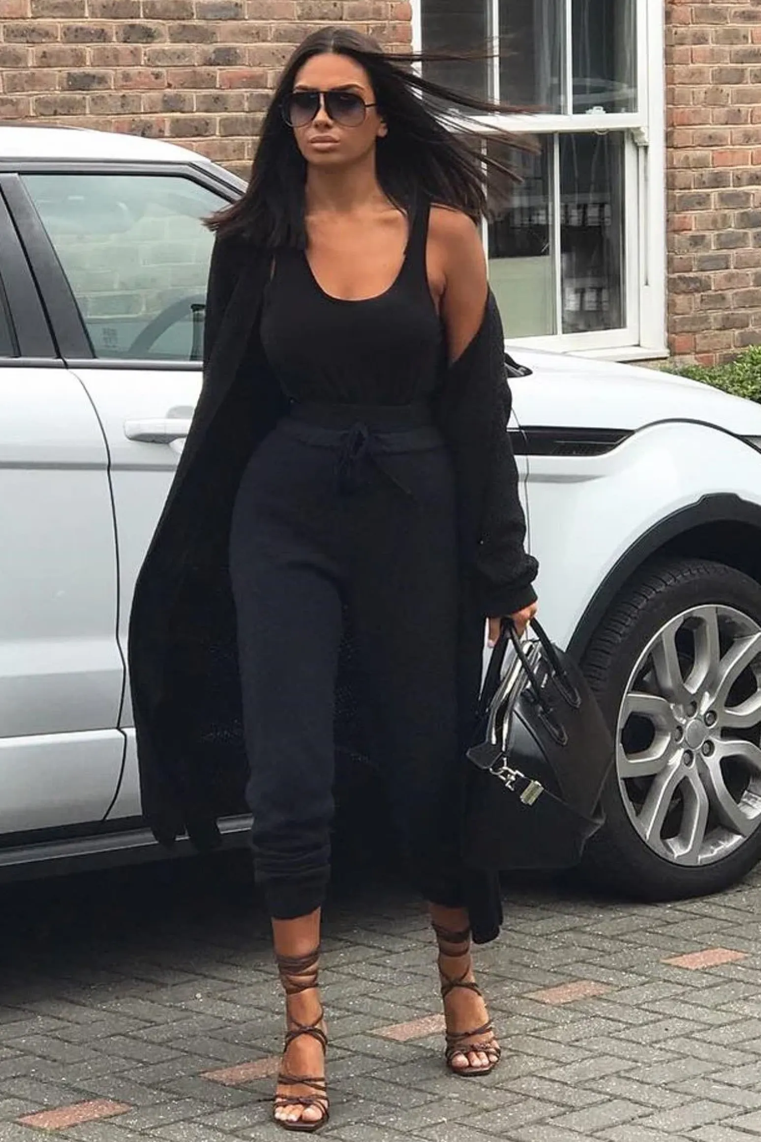 Rebellious Fashion Black Knitted Longline Cardigan - Jadamarie