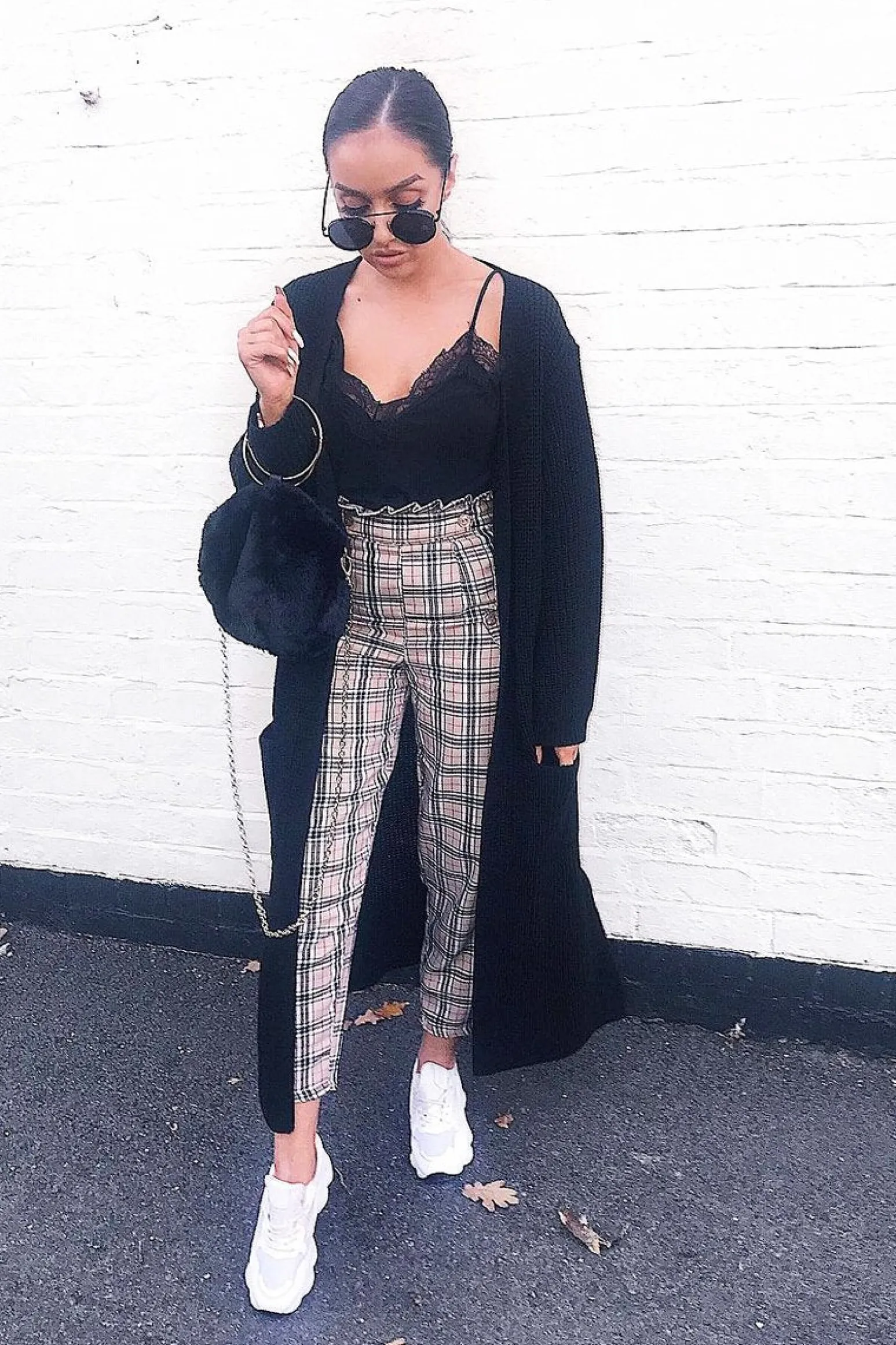 Rebellious Fashion Black Knitted Longline Cardigan - Jadamarie