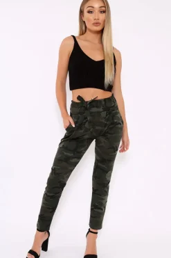 Rebellious Fashion Black Knitted Plunge Front Vest Top - Jenova