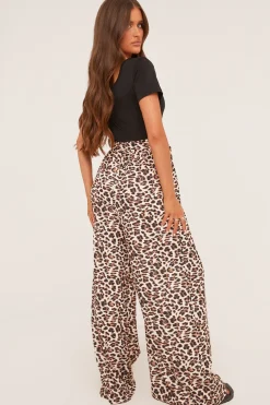 Rebellious Fashion Black Leopard Print Round Neck Jumpsuit - Lewis