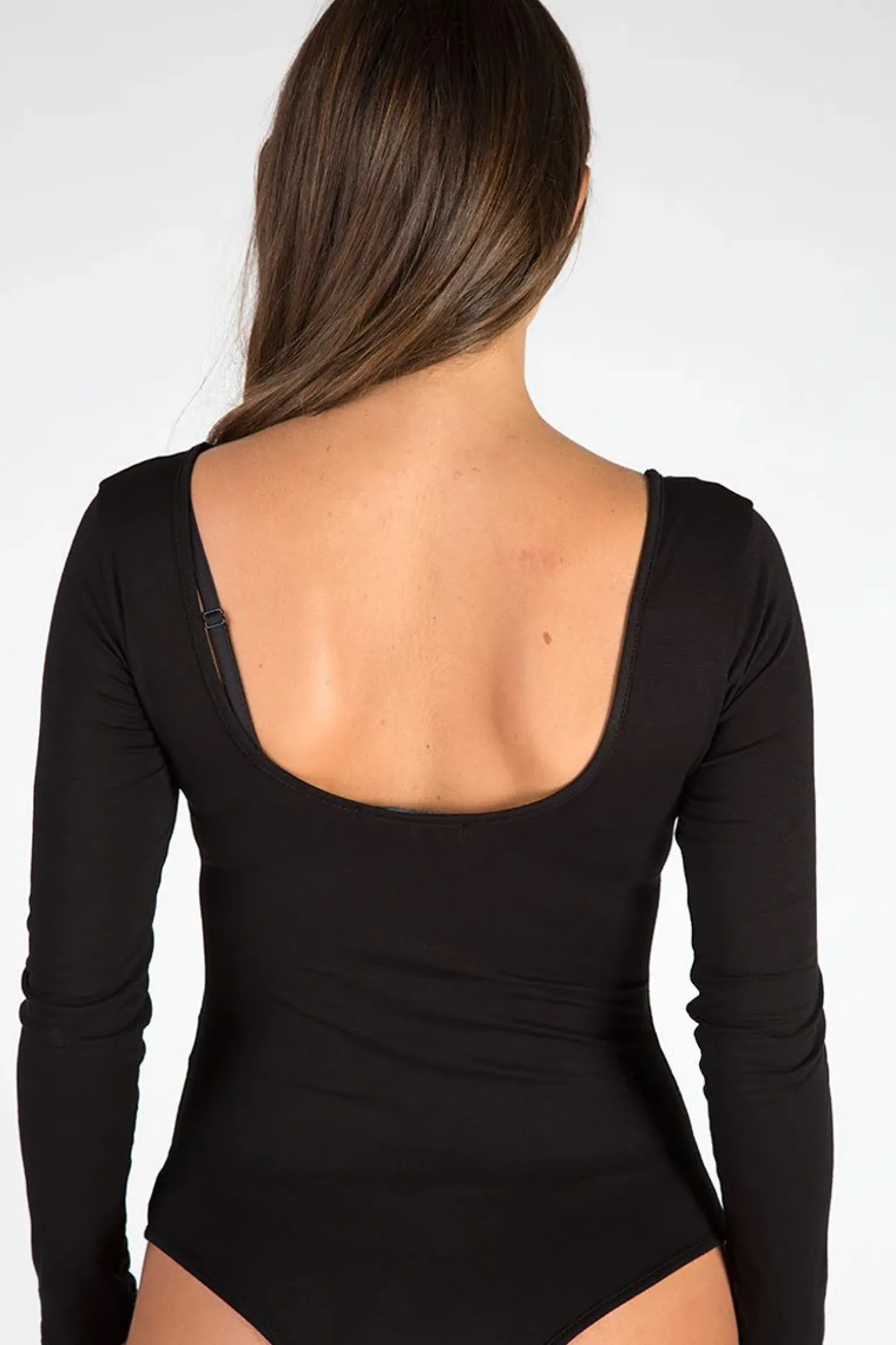 Rebellious Fashion Black Long Sleeved Rockstar Print Bodysuit - Hannah