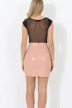 Rebellious Fashion Black Mesh bodysuit - Ronnie