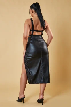 Rebellious Fashion Black Mesh Panel Backless Bodysuit - Jane