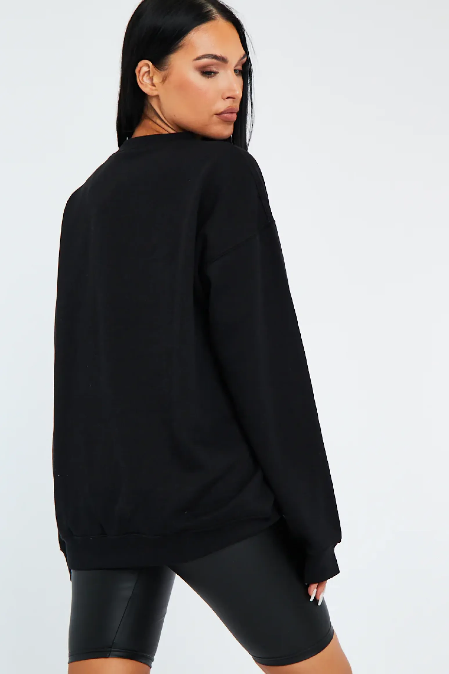 Rebellious Fashion Black Oversized Vancouver Sweatshirt - Kyran