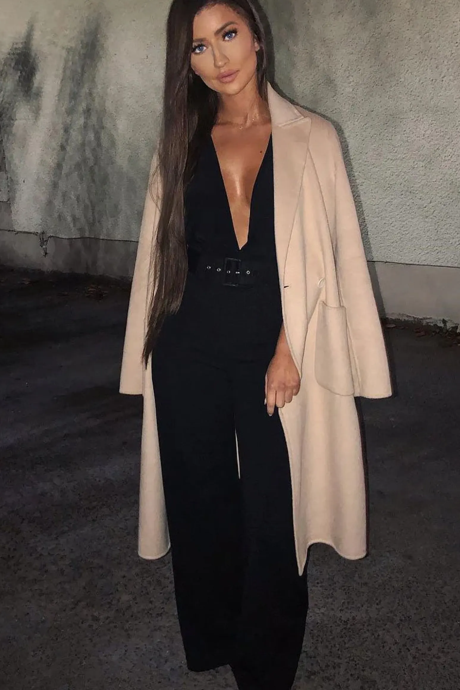 Rebellious Fashion Black Plunge Cross Back Bodysuit - Elenora