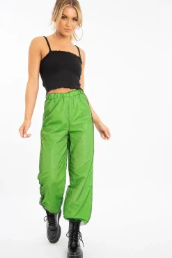 Rebellious Fashion Black Ribbed Frill Edge Crop Top - Zura