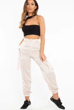 Rebellious Fashion Black Rib Knit High Neck Cut Out Crop Top - Lucey