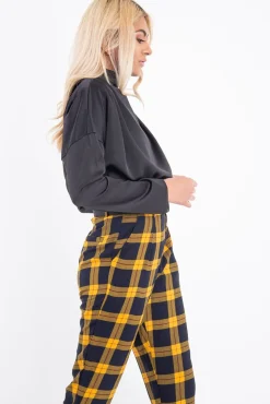 Rebellious Fashion Black Satin Shoulder Pad Shirred Waist Blouse - Farida