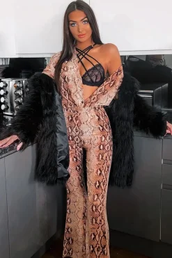 Rebellious Fashion Black Shaggy Faux Fur Coat - Evalina