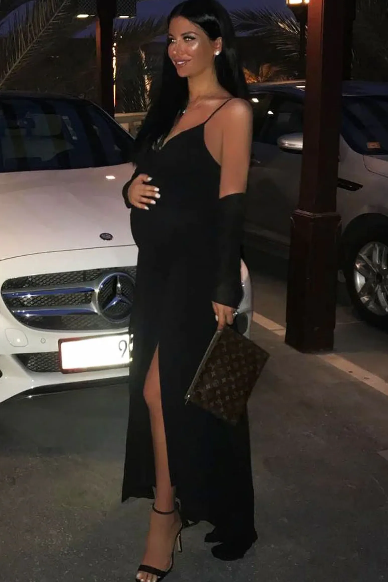 Rebellious Fashion Black Split Flared Jumpsuit - Francisca