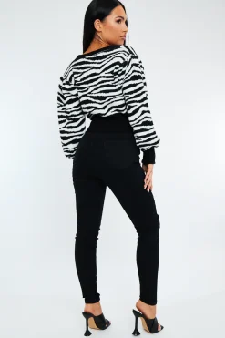 Rebellious Fashion Black Super Stretch Button Front Skinny Jeans - Jady