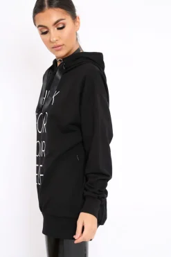 Rebellious Fashion Black Think For Yourself Jumper - Acie