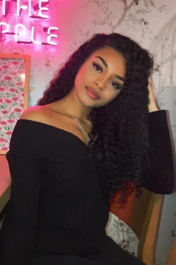 Rebellious Fashion Black Twist Front Knit Jumper - Pollyanna