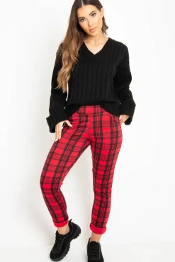 Rebellious Fashion Black Wide Rib V Neck Jumper - Alinah