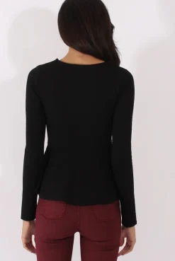 Rebellious Fashion Black Zip Textured Peplum Jacket - Honor