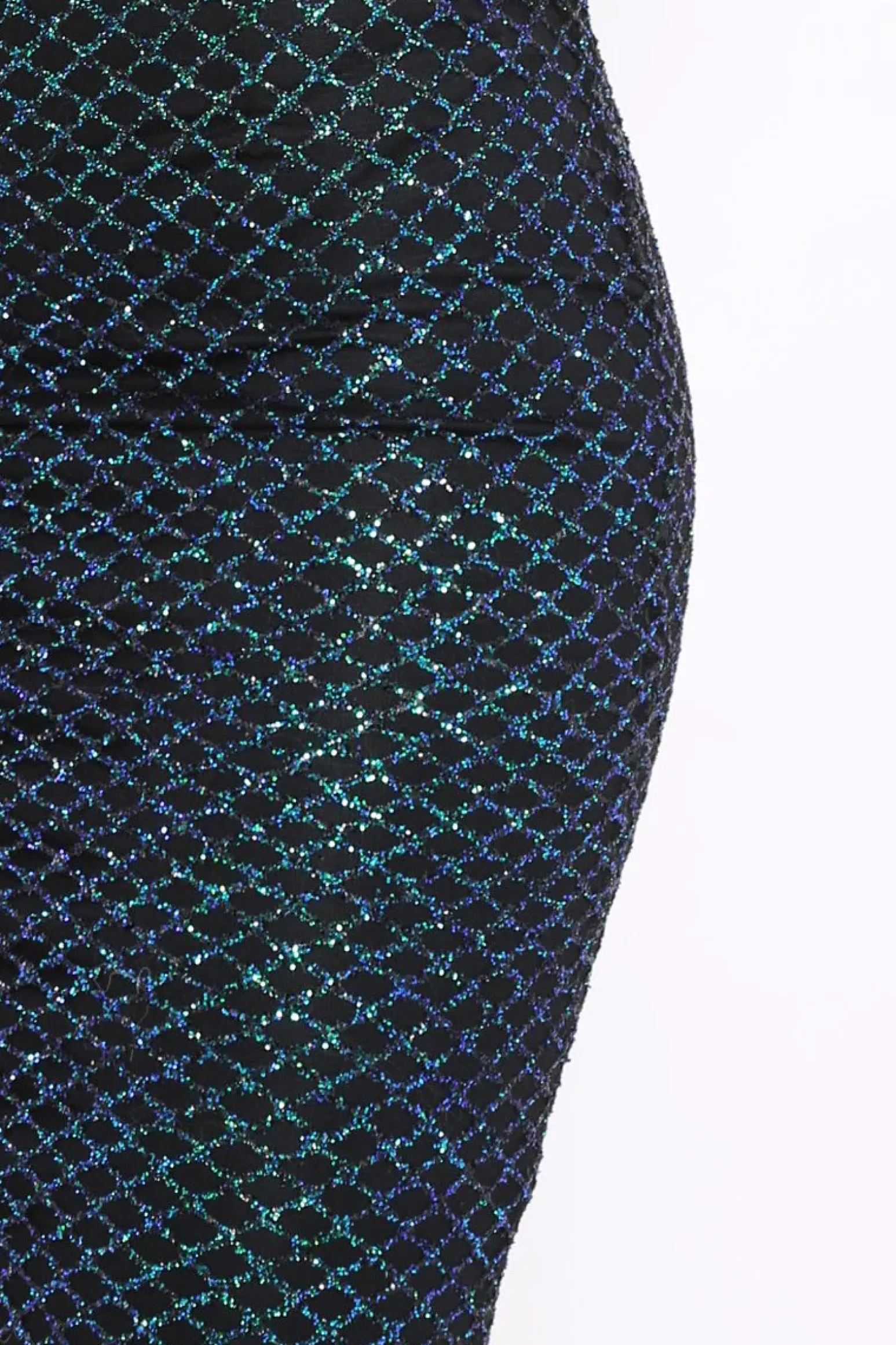 Rebellious Fashion Blue Glitter Mermaid Co-ord Set - Reagan