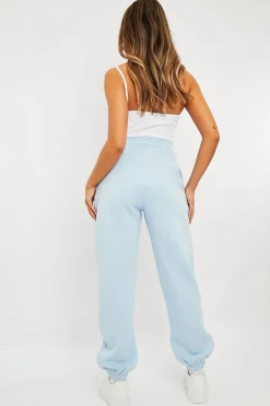 Rebellious Fashion Blue Oversized Joggers - Erica