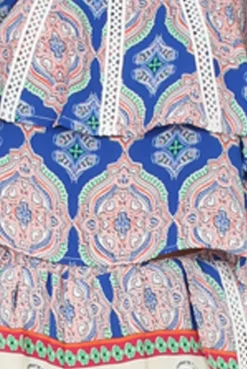 Rebellious Fashion Blue Print Pattern Co-ord - Sylvia