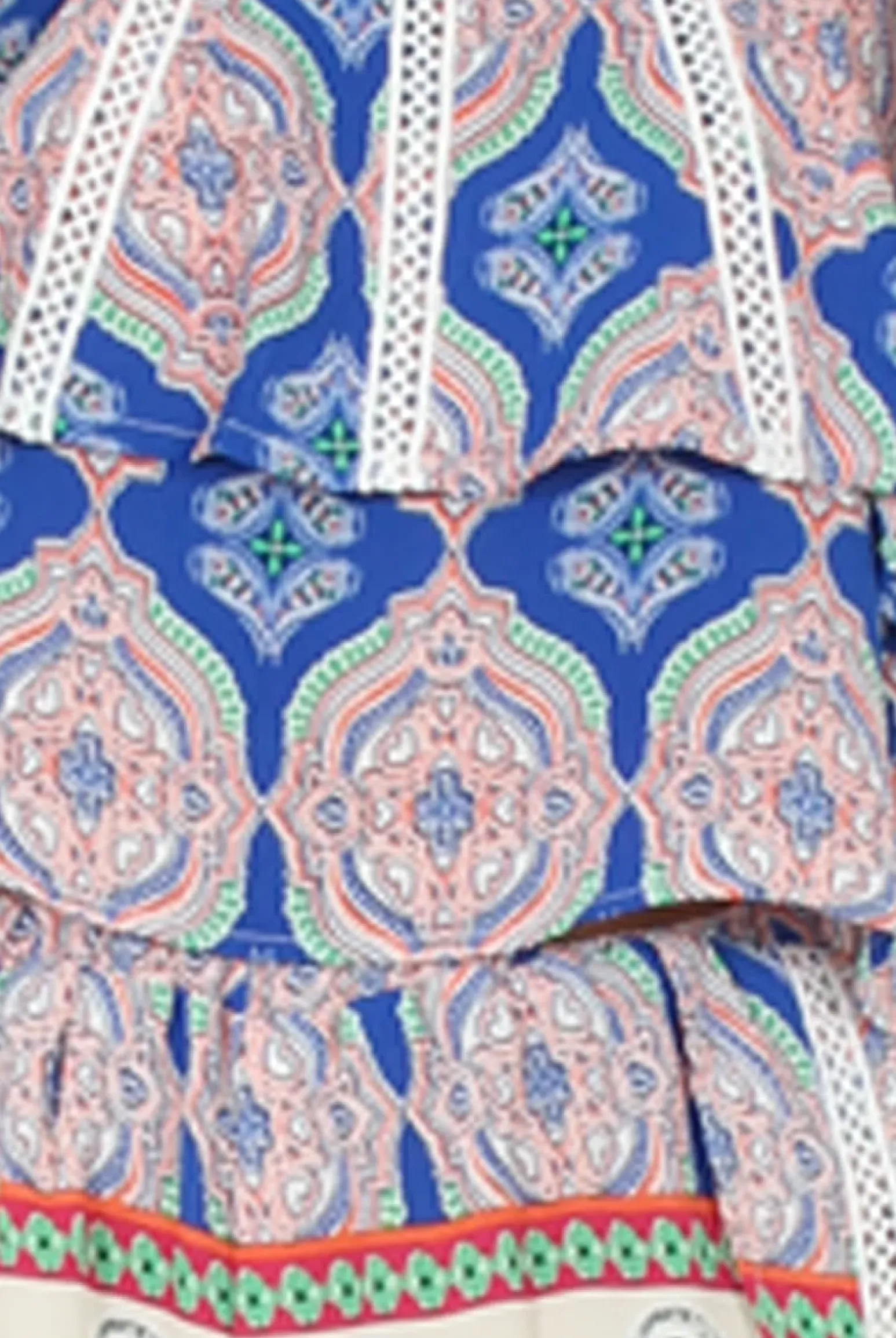 Rebellious Fashion Blue Print Pattern Co-ord - Sylvia