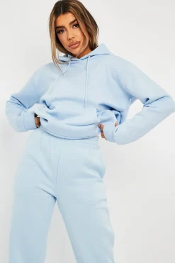 Rebellious Fashion Blue Soft Fleece Hoodie - Maia