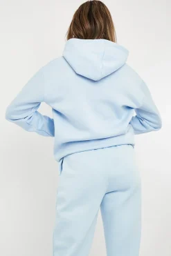 Rebellious Fashion Blue Soft Fleece Hoodie - Maia