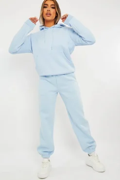 Rebellious Fashion Blue Soft Fleece Hoodie - Maia