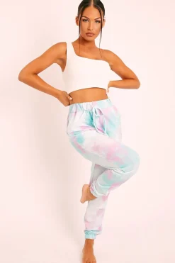 Rebellious Fashion Blue Tie Dye Joggers - Lanya